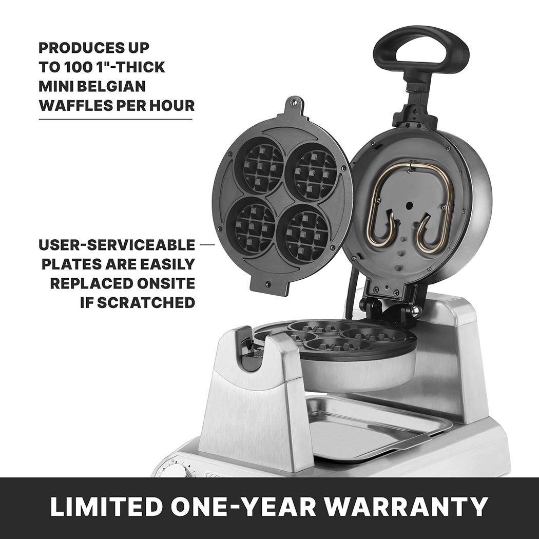 キッチン家電 Waring Belgian Waffler UNO VillaWare Model 2001 UNO Belgian Waffler 4 Square Waffle